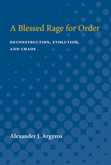 front cover of A Blessed Rage for Order