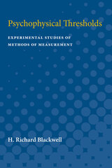 front cover of Psychophysical Thresholds