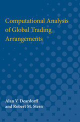 front cover of Computational Analysis of Global Trading Arrangements