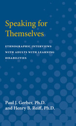 front cover of Speaking for Themselves