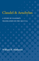 front cover of Claudel & Aeschylus