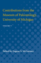 front cover of Contributions from the Museum of Paleontology, University of Michigan