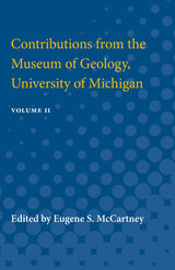 front cover of Contributions from the Museum of Geology, University of Michigan