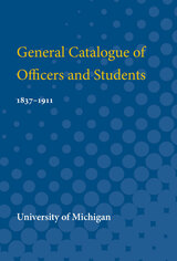 front cover of General Catalogue of Officers and Students