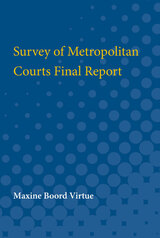 front cover of Survey of Metropolitan Courts Final Report
