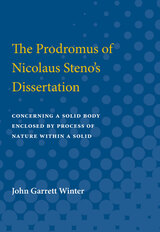 front cover of The Prodromus of Nicolaus Steno's Dissertation