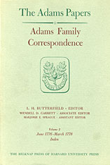 front cover of Adams Family Correspondence