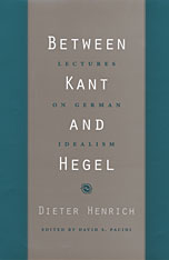 front cover of Between Kant and Hegel