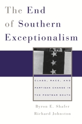 front cover of The End of Southern Exceptionalism