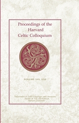 front cover of Proceedings of the Harvard Celtic Colloquium, 30