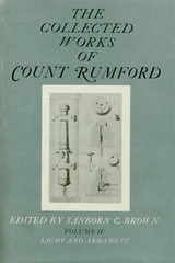 front cover of The Collected Works of Count Rumford