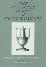 front cover of The Collected Works of Count Rumford