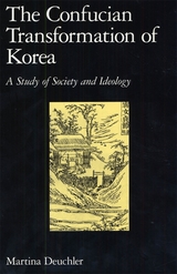 front cover of The Confucian Transformation of Korea