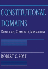 front cover of Constitutional Domains