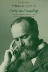 front cover of Essays in Psychology
