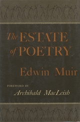 front cover of The Estate of Poetry