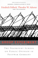 front cover of <i>Group Experiment</i> and Other Writings