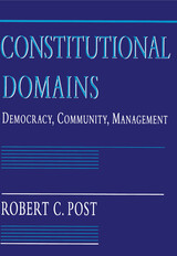 front cover of Constitutional Domains