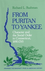 front cover of From Puritan to Yankee