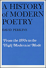 front cover of A History of Modern Poetry