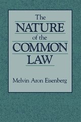 front cover of The Nature of the Common Law