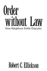 front cover of Order without Law