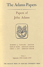 front cover of Papers of John Adams