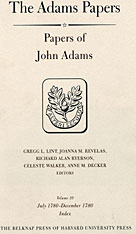 front cover of Papers of John Adams
