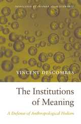front cover of The Institutions of Meaning