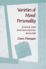front cover of Varieties of Moral Personality