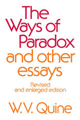 front cover of The Ways of Paradox and Other Essays