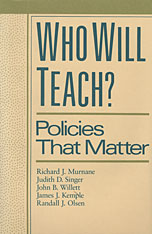 front cover of Who Will Teach?