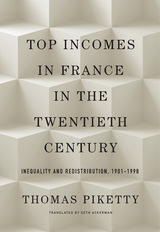 front cover of Top Incomes in France in the Twentieth Century