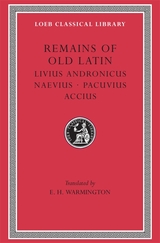front cover of Remains of Old Latin, Volume II
