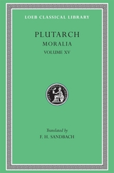 front cover of Moralia, Volume XV