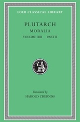 front cover of Moralia, Volume XIII