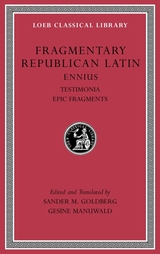 front cover of Fragmentary Republican Latin, Volume I