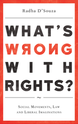 front cover of What's Wrong with Rights?