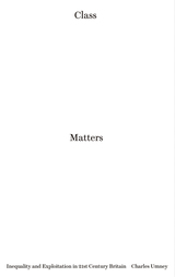 front cover of Class Matters