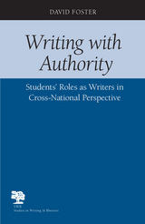 front cover of Writing with Authority