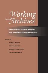 front cover of Working in the Archives