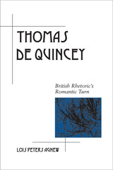 front cover of Thomas De Quincey