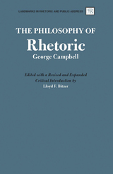 front cover of The Philosophy of Rhetoric