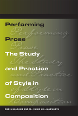 front cover of Performing Prose