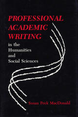front cover of Professional Academic Writing in the Humanities and Social Sciences