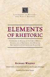 front cover of Elements of Rhetoric