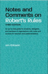 front cover of Notes and Comments on Robert's Rules, 3rd Edition