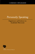 front cover of Personally Speaking