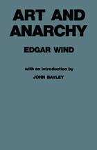 front cover of Art and Anarchy
