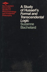 front cover of A Study of Husserl's Formal and Transcendental Logic